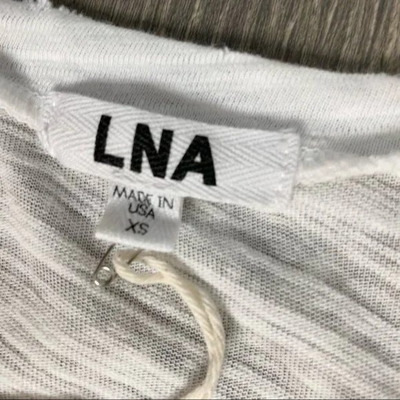 LNA Extreme V Tee T-Shirt White Size XS - Picture 8 of 10